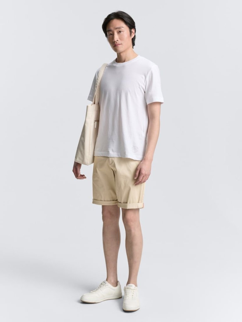 TOM TAILOR® PÁNSKÉ CHINO BERMUDY PLÁTNÉ - BÉŽOVÉ