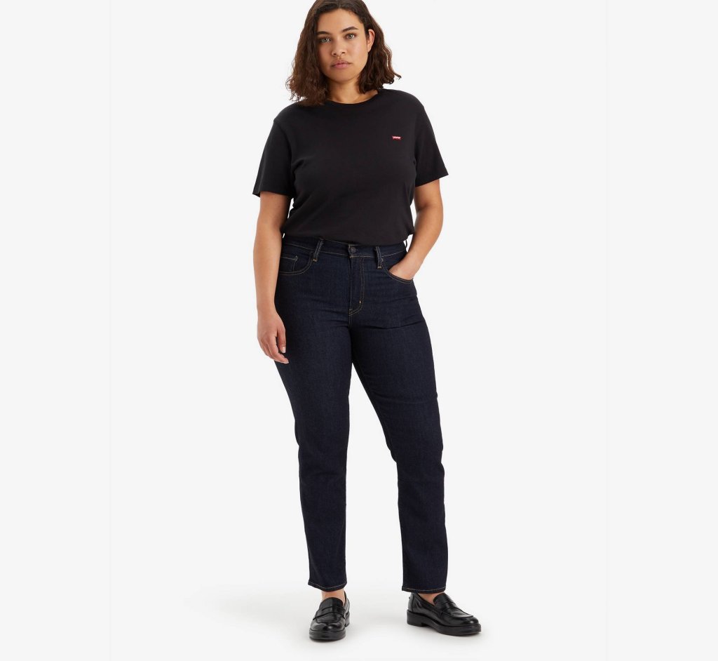 LEVI'S® WOMEN'S 724 HIGH RISE STRAIGHT JEANS - DARK INDIGO