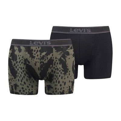 LEVI'S® PÁNSKÉ BOXERKY 2KS ANIMAL CAMO - KHAKI